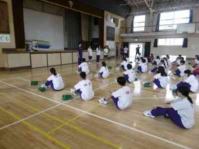 学年集会のようす